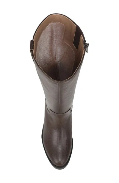 Lifestride Brinley Round Toe Wide Calf Tall Boots In Brown
