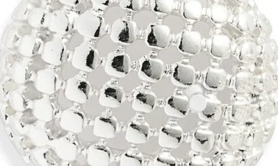 Nordstrom Mesh Button Stud Earrings In Metallic