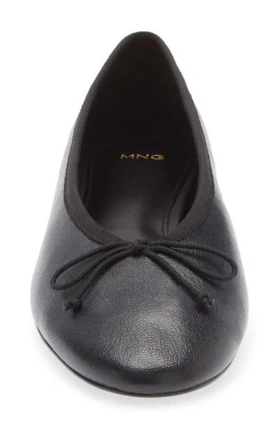 Mango Ballet Flat In Black