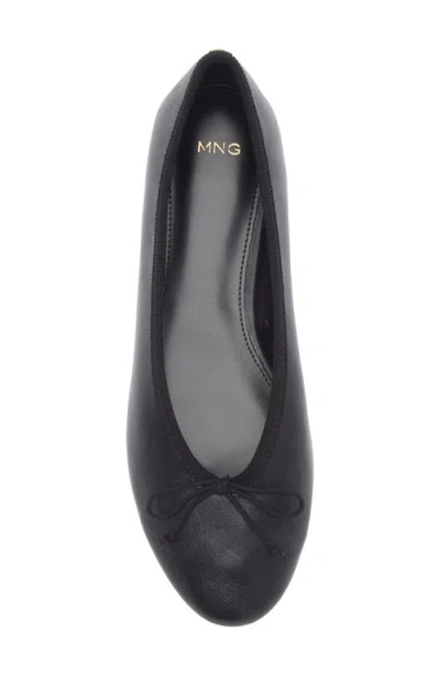 Mango Ballet Flat In Black