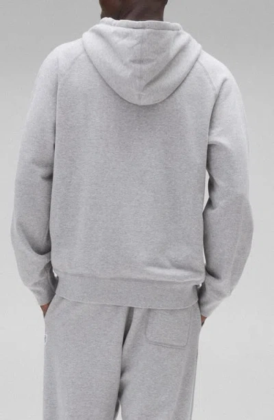 Reigning Champ Gray Midweight Terry Standard Zip Hoodie In 060 Hgrey