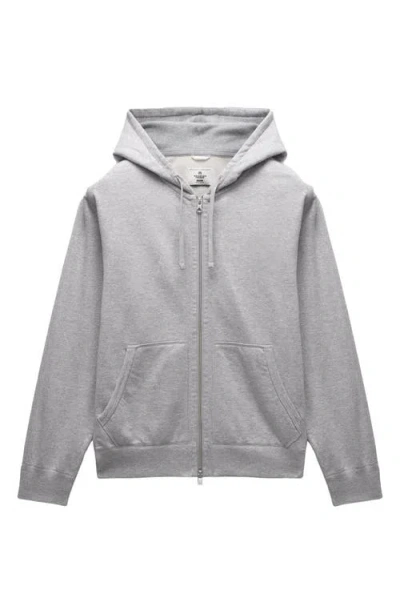 Reigning Champ Gray Midweight Terry Standard Zip Hoodie In 060 Hgrey