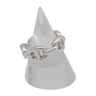 Pre-owned Hermes Silver Silver 925 Band Ring ()
