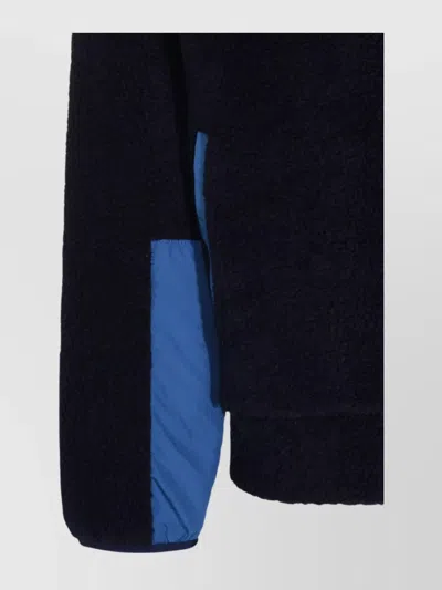 Mauna Kea Modern Jacket With High Collar And Pockets In Blue