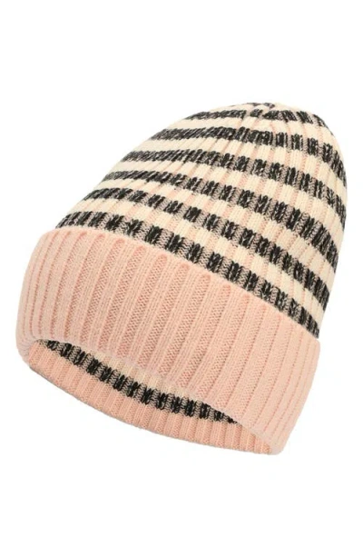 Kate Spade New York Stripe Cuff Beanie In Neutral