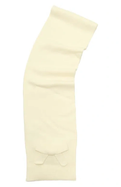 Kate Spade New York Bow Trim Scarf In White