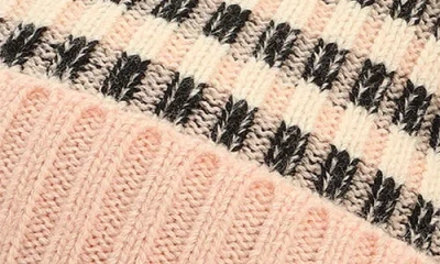 Kate Spade New York Stripe Cuff Beanie In Neutral