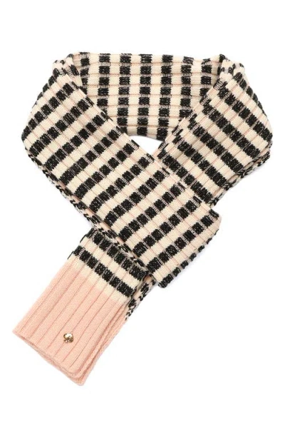 Kate Spade New York Stripe Rib Scarf In Neutral