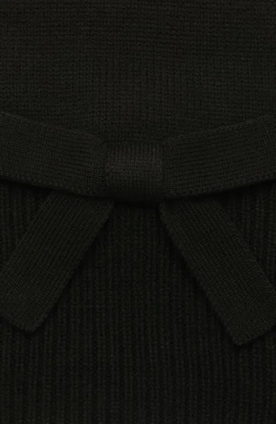 Kate Spade New York Bow Trim Scarf In Black