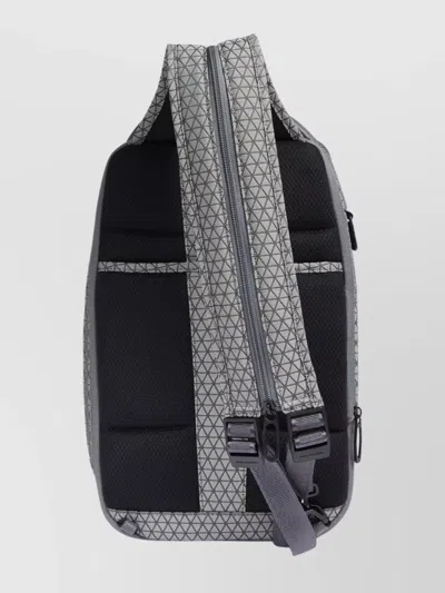 Piquadro Geometric Patterned Backpack Featuring Multiple Pockets In Multi