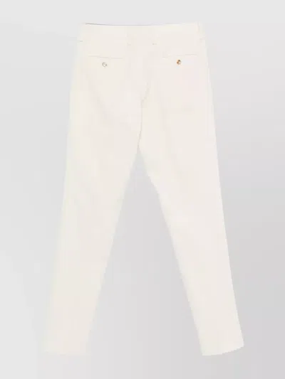 Lardini Twill Trousers In White