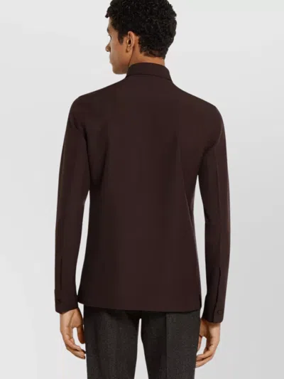 Gucci Twill Shirt With Snap Pocket And Long Sleeves In Multi