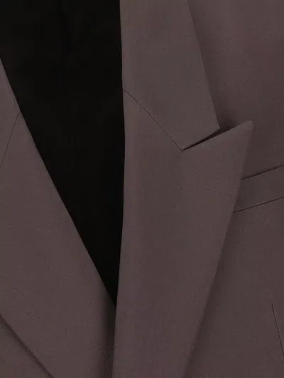 Gucci Double-breasted Technical Panama Jacket In Burgundy