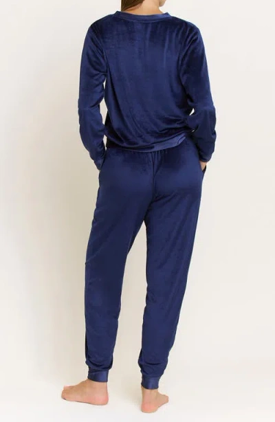 Honeydew Simply Cozy Velour Pajamas In Blue