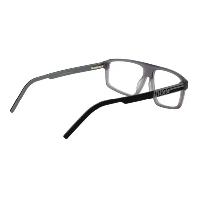 Hugo Boss Gray Men Glasses Frame In Black