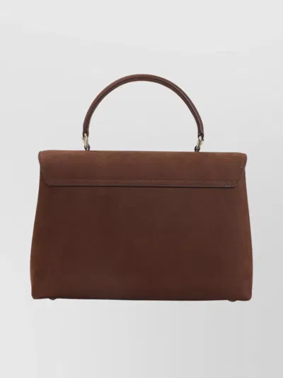 Celine Medium Nino Bag In Grained Nubuck Calfskin In Brown