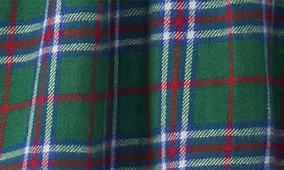 Hatley Holiday Plaid Puff Sleeve Dress In Green