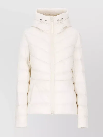 Canada Goose Women's Hooded Quilted Short Jacket In White