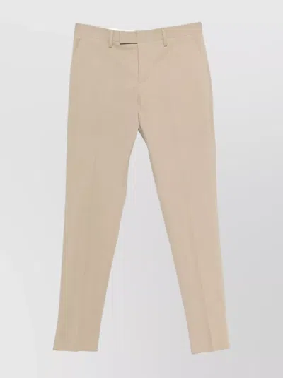 Lardini Twill Trousers In Brown