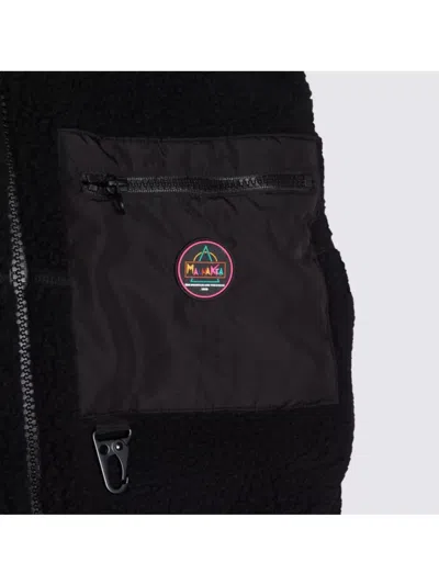 Mauna Kea Versatile Jacket With High Collar And Pocket In Black