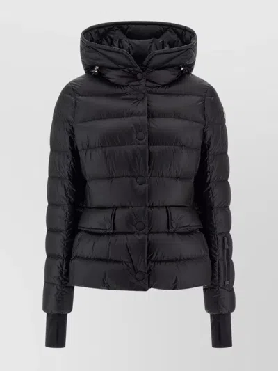 Moncler Grenoble Armoniques Button-up Down Jacket In Black