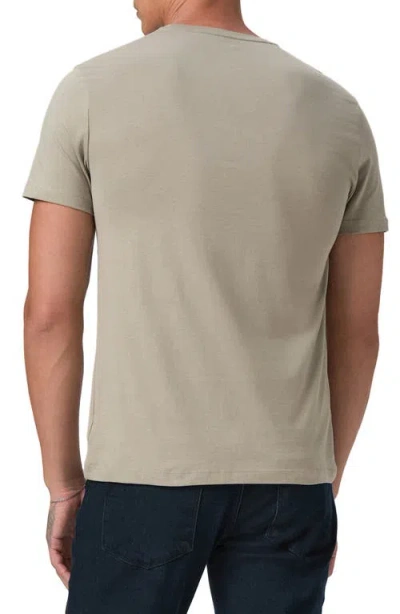 Paige Mens Echo Sorden Crewneck Cotton T-shirt In Brown