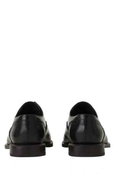 Lanvin Brogue Oxford Shoe In Shiny Leather In Black