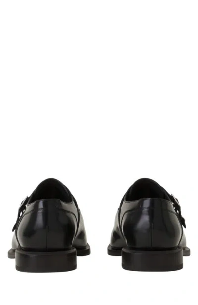 Lanvin Double-buckle Pointed Monk Shoes In Black