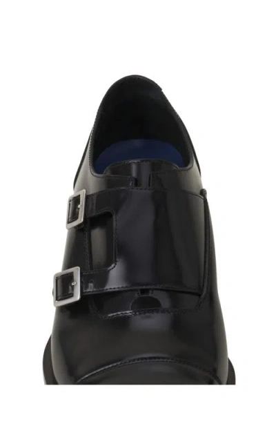 Lanvin Double-buckle Pointed Monk Shoes In Black