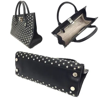 Pre-owned Jimmy Choo Black Leather Tote Bag ()