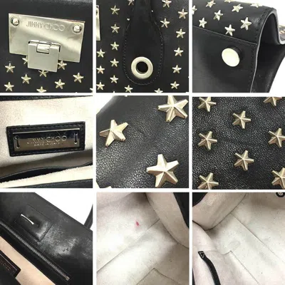 Pre-owned Jimmy Choo Black Leather Tote Bag ()