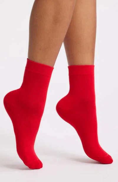 High Heel Jungle Lil' Red Quarter Socks In Red