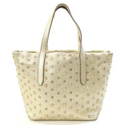 Pre-owned Jimmy Choo Gold Leather Handbag Shoulder Bag ()