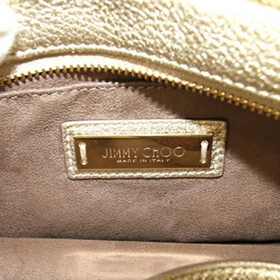 Pre-owned Jimmy Choo Gold Leather Handbag Shoulder Bag ()