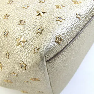 Pre-owned Jimmy Choo Gold Leather Handbag Shoulder Bag ()