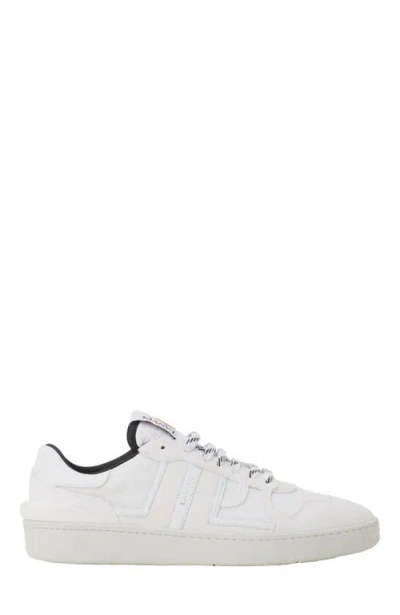 Lanvin Clay Monochrome Mesh Sneakers In White
