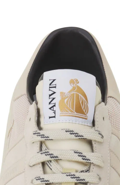 Lanvin Clay Monochrome Mesh Sneakers In Gray