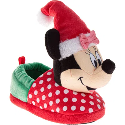 Josmo Kids' Disney Minnie Mouse Christmas Slipper In Multi