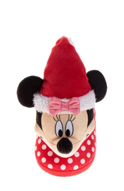 Josmo Kids' Disney Minnie Mouse Christmas Slipper In Multi