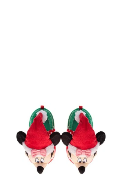Josmo Kids' Disney Minnie Mouse Christmas Slipper In Multi