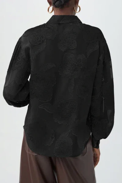 Trina Turk Anuka 2 Dolman Long Sleeve Shirt In Black