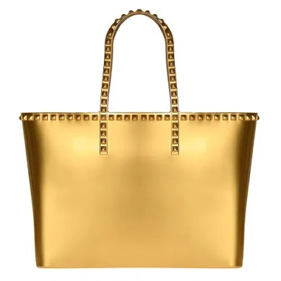 Carmen Sol Angelica Large Tote In Gold