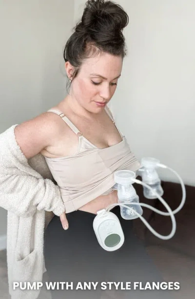 Davin & Adley Busty Size Amelia Maternity, Nursing And Pumping Tank Top In Brown