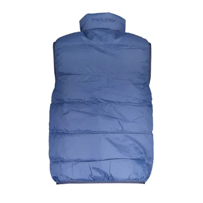 La Martina Blue Polyamide Men Jacket In Blue