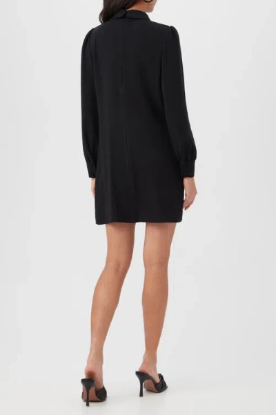 Trina Turk Gaudin 2 Long Sleeve Collared Dress In Black