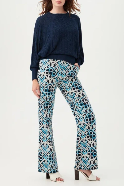 Trina Turk Cove Pullover In Blue