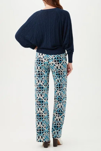 Trina Turk Cove Pullover In Blue