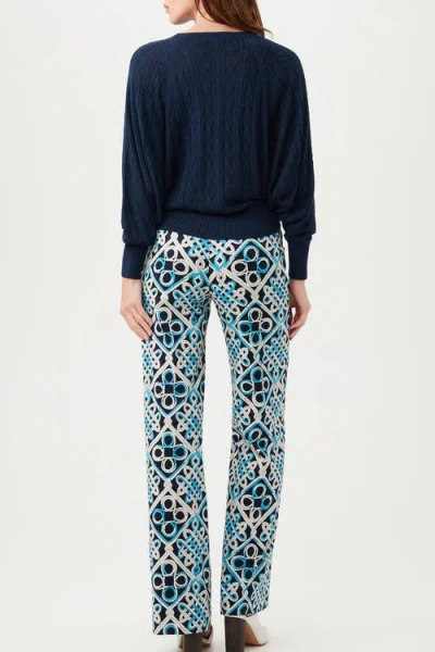 Trina Turk Cove Pullover In Blue