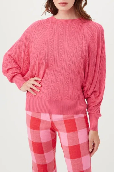 Trina Turk Blue Cove Pullover In Pink
