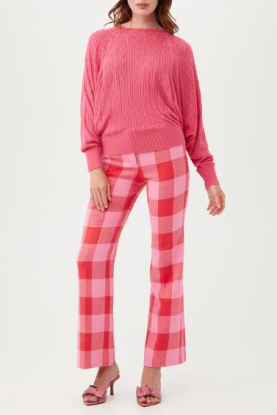 Trina Turk Blue Cove Pullover In Pink